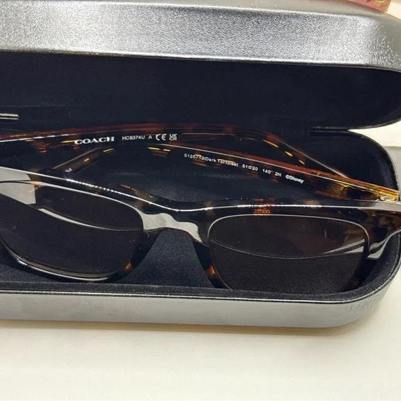 Coach Disney Mickey Mouse HC8374U-512013(CH561 Tortoise Pink 51mm Sunglasses - Picture 11 of 11